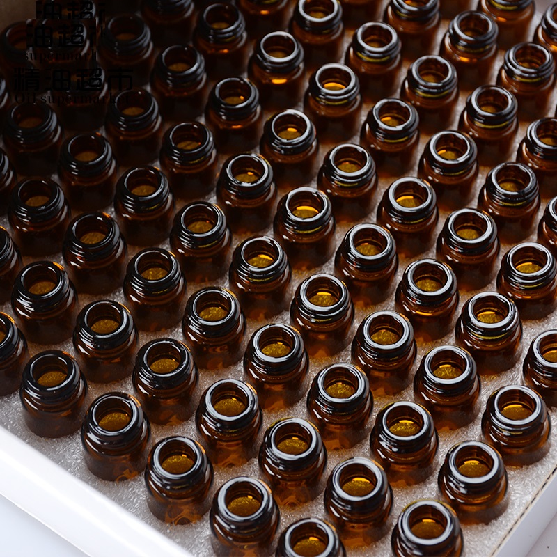 5/8 dram 2ml 1ml 3ml amber glass vial free Perfume Sample Vials with black screw lid and reducer 100pcs/box