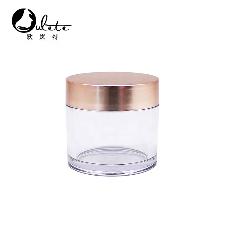 5 Gram Cosmetic Cream empty Containers Tiny Makeup Sample Jars with rose gold lids