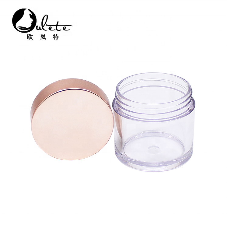 5 Gram Cosmetic Cream empty Containers Tiny Makeup Sample Jars with rose gold lids