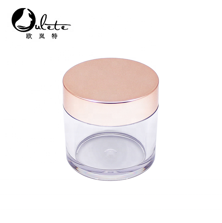 5 Gram Cosmetic Cream empty Containers Tiny Makeup Sample Jars with rose gold lids