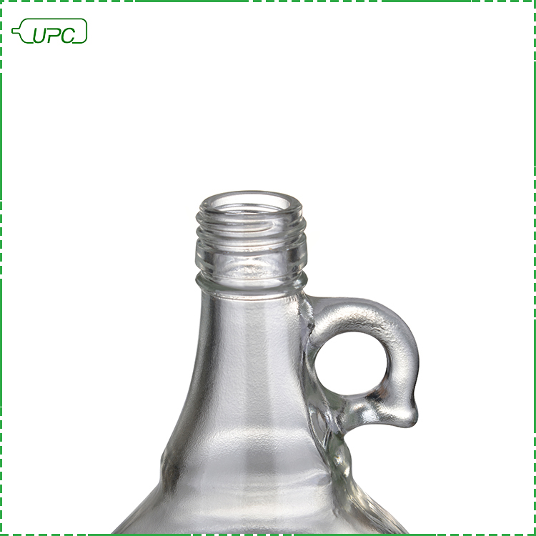 5 Liter gallon recycled Big Capacity red wine glass Bottle With Cap Handle