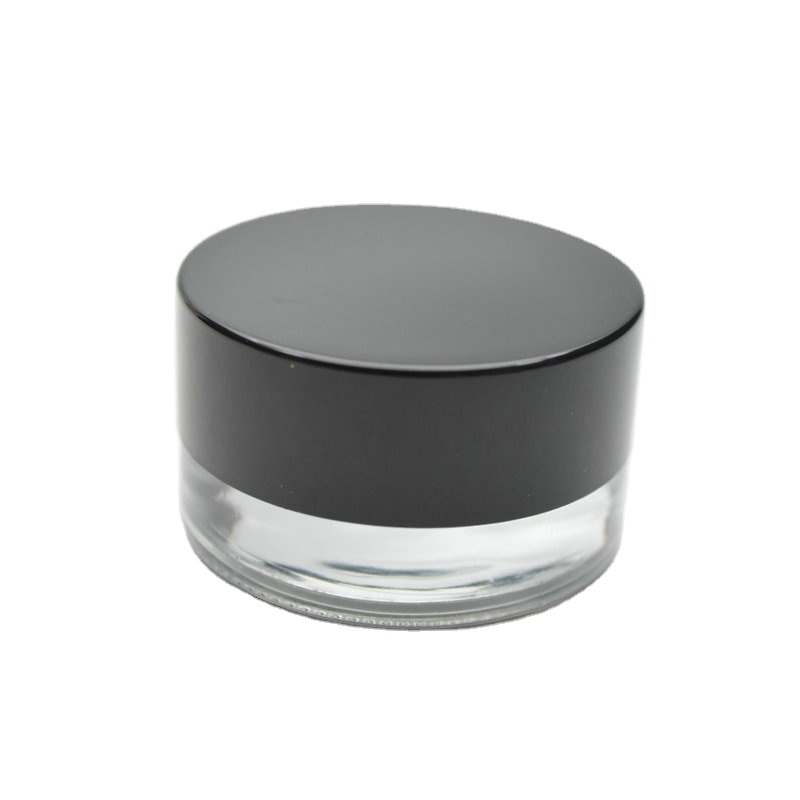 5 gram glass  round cosmetics eye face cream empty jars