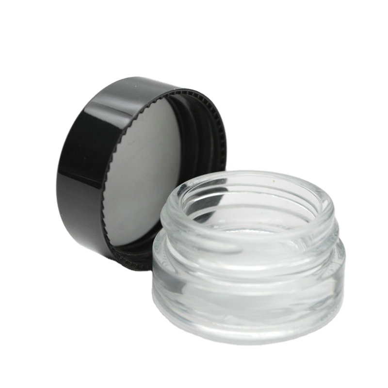 5 gram glass round cosmetics eye face cream empty jars
