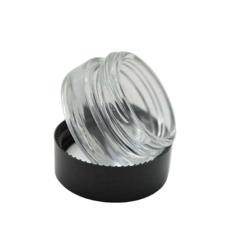 5 gram glass round cosmetics eye face cream empty jars