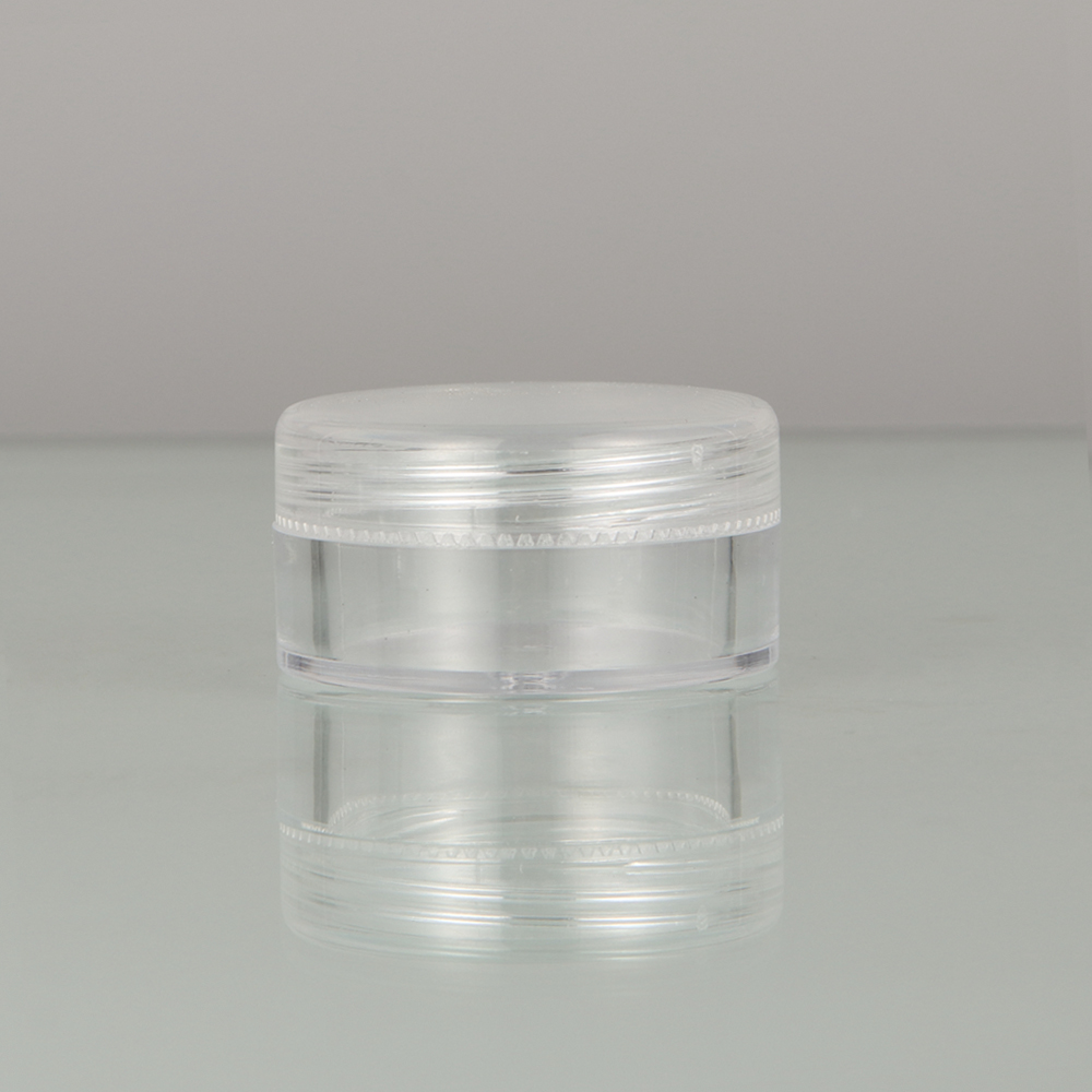 5 gram jar empty small Cosmetic eye Cream jar plastic jar with clear cap