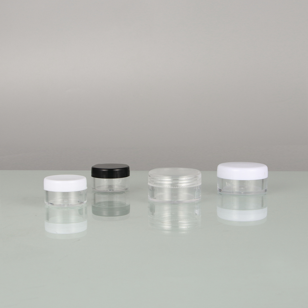 5 gram jar empty small Cosmetic eye Cream jar plastic jar with clear cap