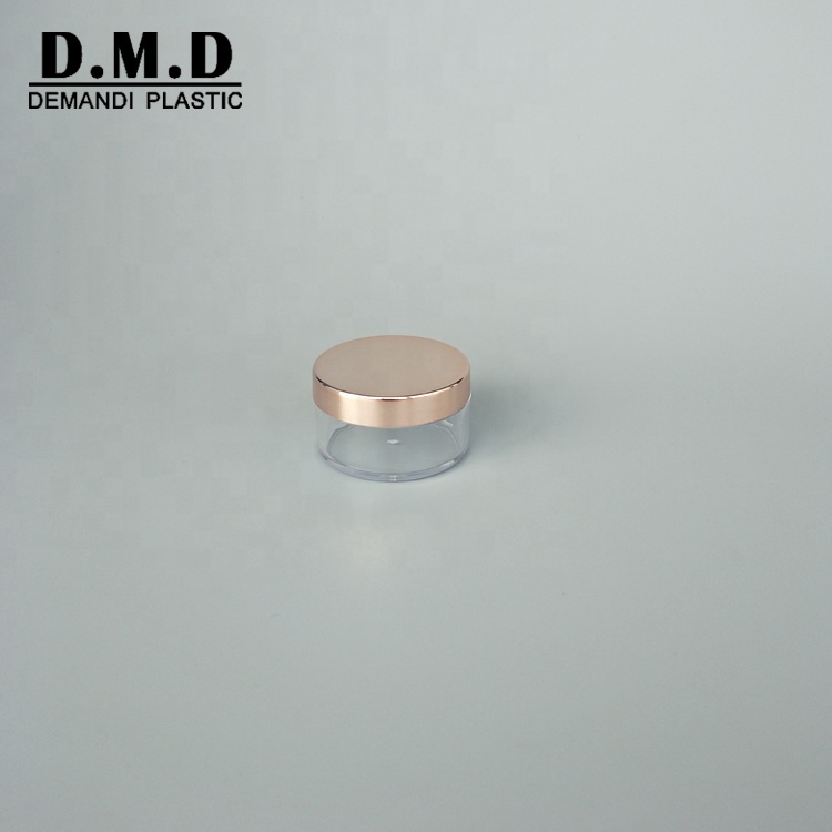 5 grams 5 ml 10 grams 10 ml 20 grams 20 ml 30 ml plastic small mini cosmetic rose gold jar