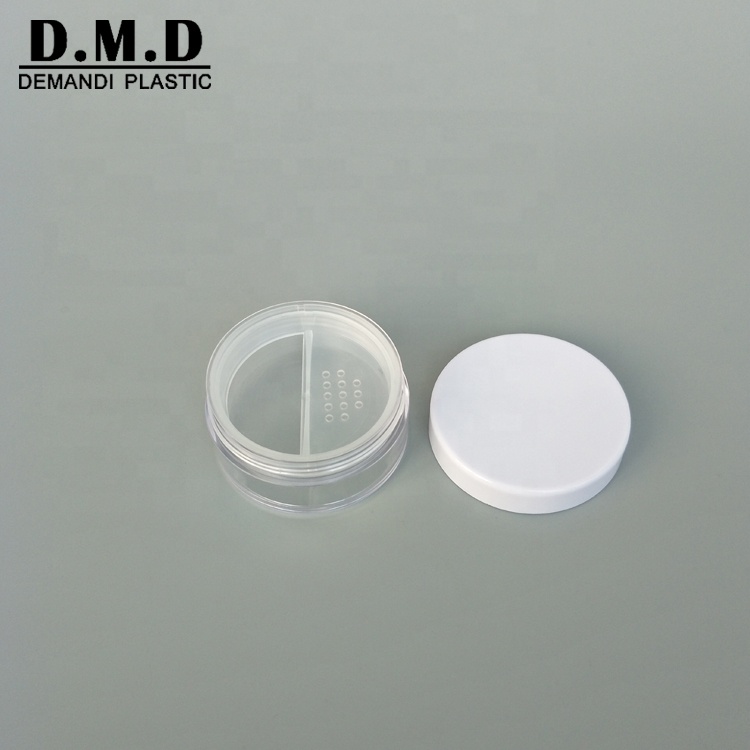 5 grams 5 ml 10grams 20 grams 10ml 10 ml 20 ml  plastic white rotary loose powder jar with white cap lid cover