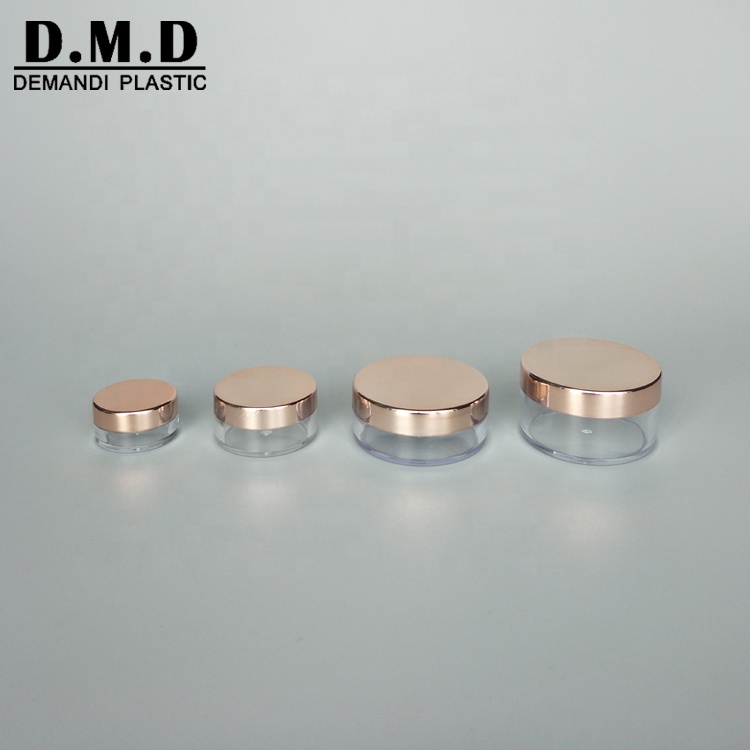 5 grams 5ml 10grams 10ml 20 grams 20 ml 30ml 1oz empty rose gold pink glitter highlighters powder jar