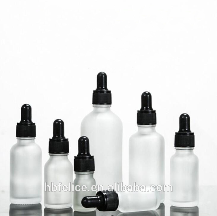 5 ml 10 ml 15 ml 20 ml 30 ml 50 ml 100 ml Clear Frosted Dropper Bottle Frosty Glass Dropper Bottles With Dropper Top matte glass