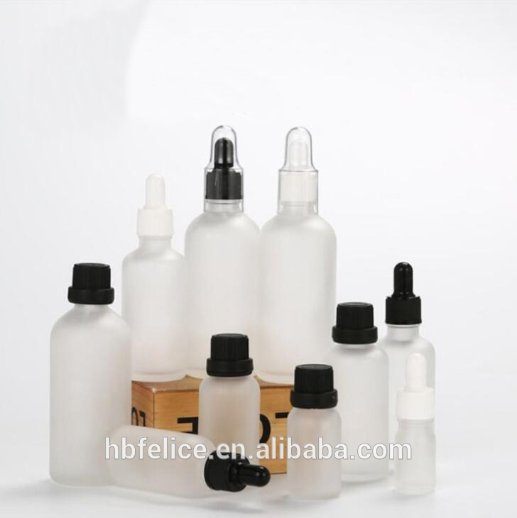 5 ml 10 ml 15 ml 20 ml 30 ml 50 ml 100 ml Clear Frosted Dropper Bottle Frosty Glass Dropper Bottles With Dropper Top matte glass