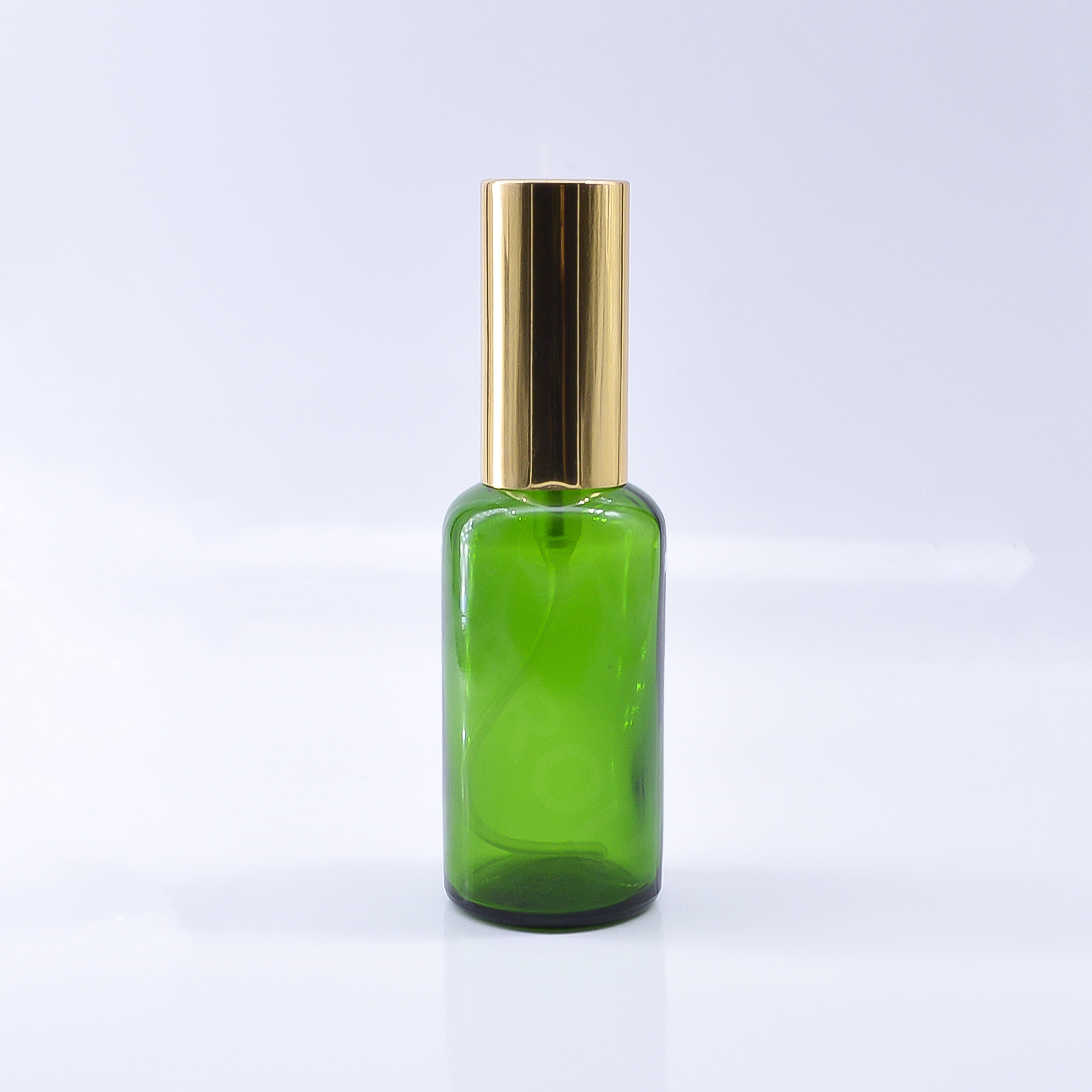 5 ml 10 ml 15 ml 20 ml 30 ml 50 ml 100 ml Empty Refillable green Glass Mist Spray Perfume Bottle with aluminum mist spray cap