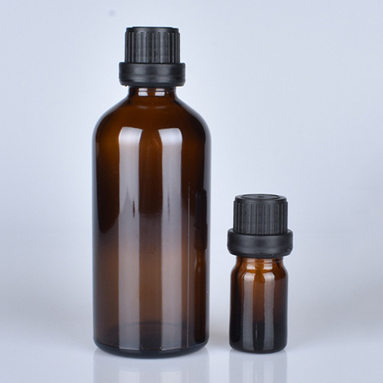 5 ml 10 ml 15 ml 20 ml 30 ml 50 ml 100 ml Refillable Empty Amber skin care glass essential oil bottle with euro orifice reducers