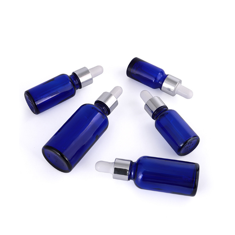 5 ml 10 ml 15 ml 20 ml 30 ml 50 ml 100 ml clear high quality china factory Cobalt Blue Glass dropper boston Bottle