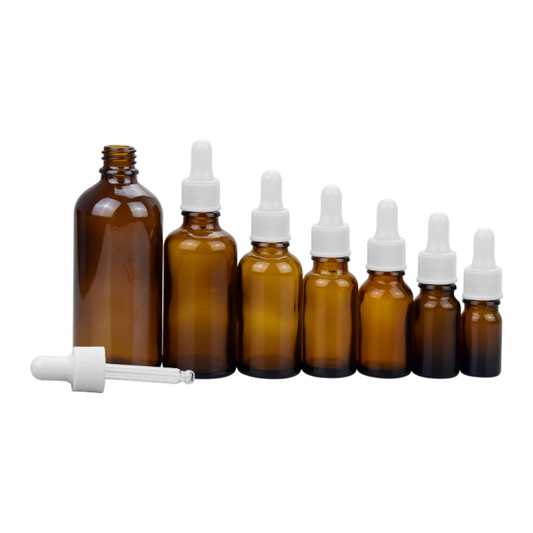 5 ml 10 ml 15 ml 20 ml 30 ml 50 ml 100 ml essential oil amber glass bottle with plastic dropper