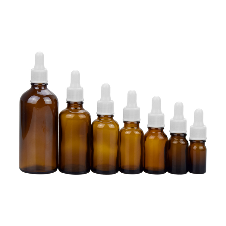 5 ml 10 ml 15 ml 20 ml 30 ml 50 ml 100 ml essential oil amber glass bottle with plastic dropper