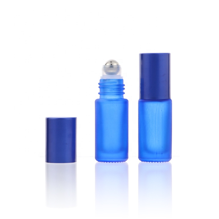 5 ml 10 ml Glass Roll On Essential Oil Perfume Bottle With Roller Stainless Steel Ball