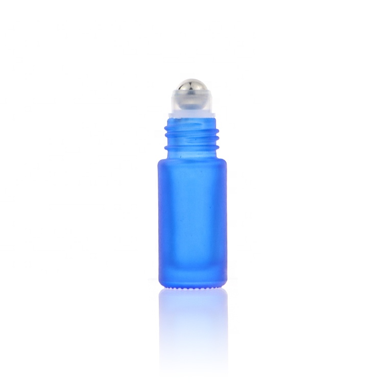5 ml 10 ml Glass Roll On Essential Oil Perfume Bottle With Roller Stainless Steel Ball