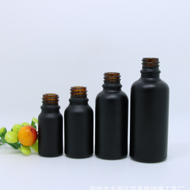 5 ml 15 ml 20 ml 30 ml 60 ml 120 ml matte black frosted essential oil glass boston round pipette dropper bottles with dropper