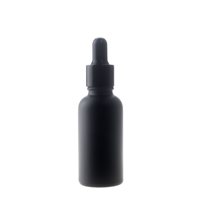 5 ml 15 ml 20 ml 30 ml 60 ml 120 ml matte black frosted essential oil glass boston round pipette dropper bottles with dropper