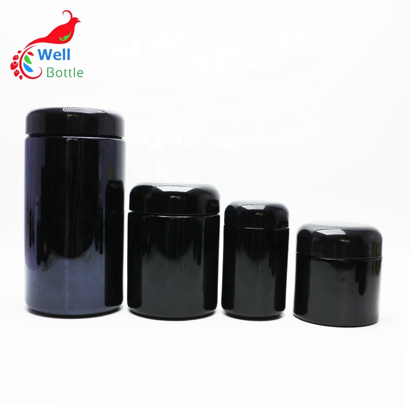 5 ml 15 ml 30 ml 50 ml 60 ml 100 ml 120 ml 200 ml 250 ml dark violet glass cosmetic jar VJ-22S