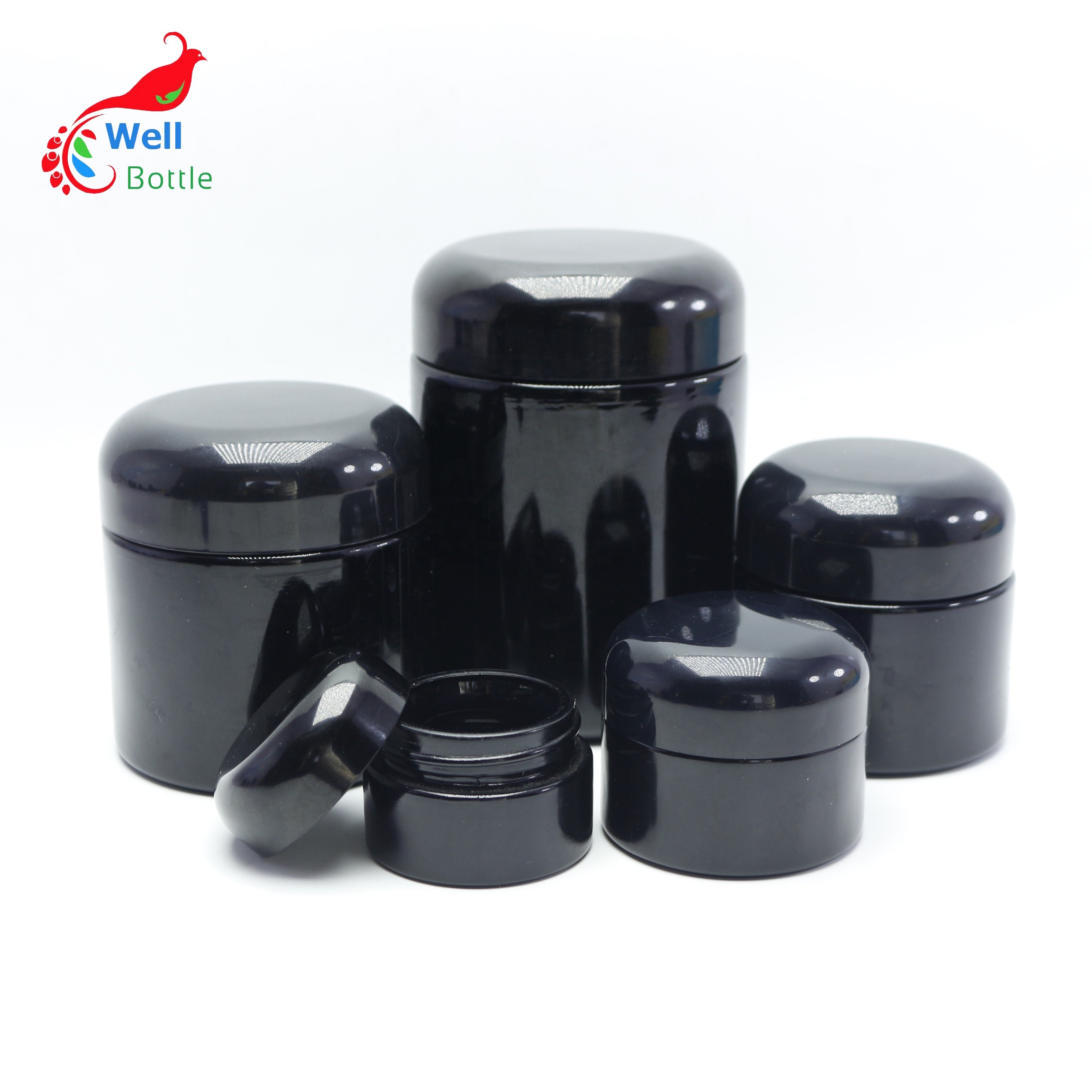5 ml 15 ml 30 ml 50 ml 60 ml 100 ml 120 ml 200 ml 250 ml dark violet glass cosmetic jar VJ-22S