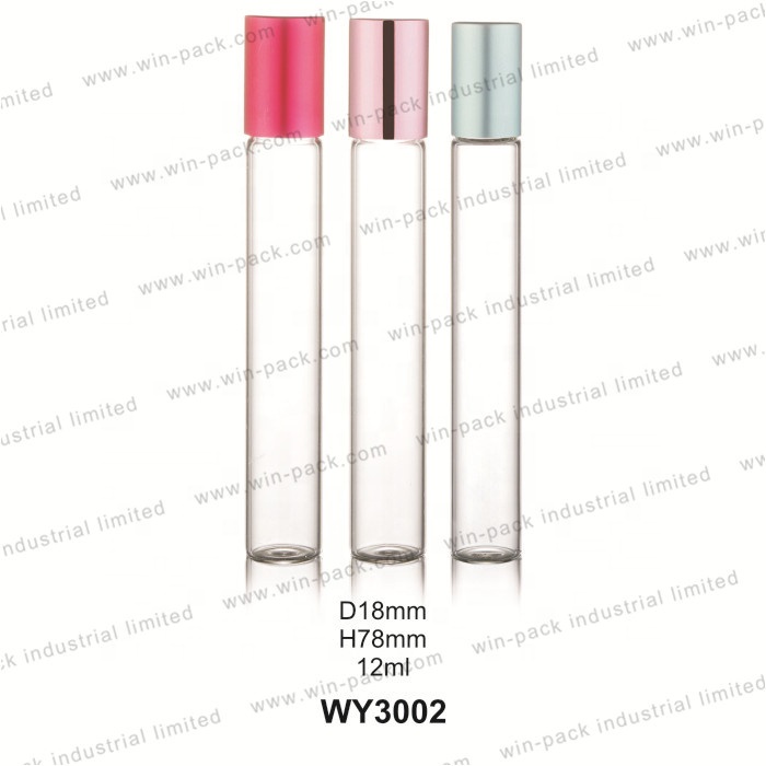 5 ml 15ml clear frosted rose gold glass empty roll on perfume bottle with metal roller ball