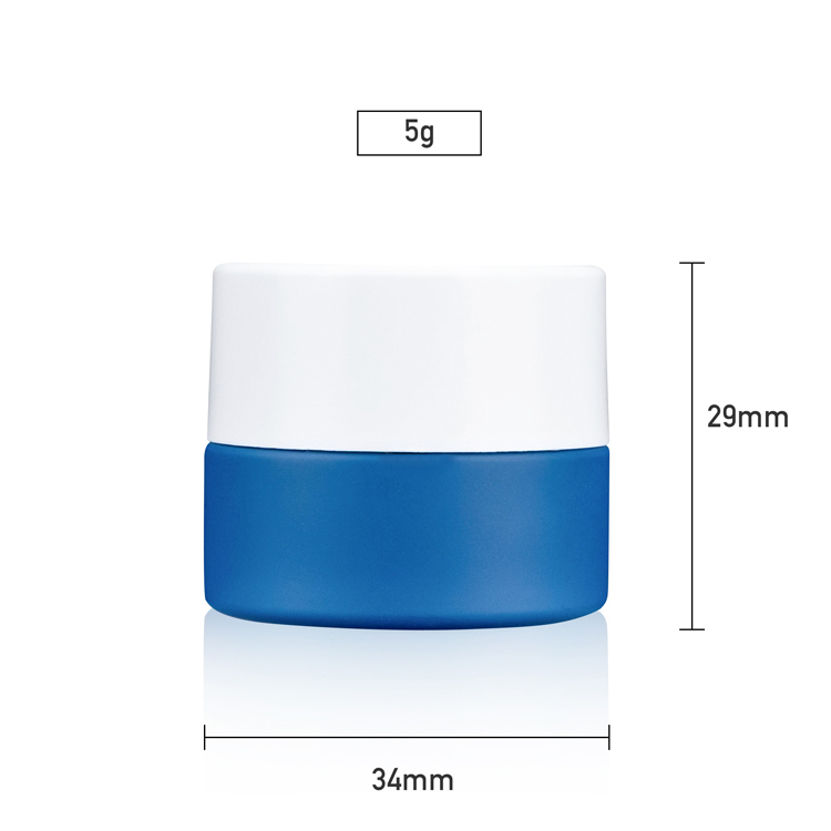 5 ml 5 g Custom packaging logo printed concentrate packaging small child resistant glass jar with CR black lid