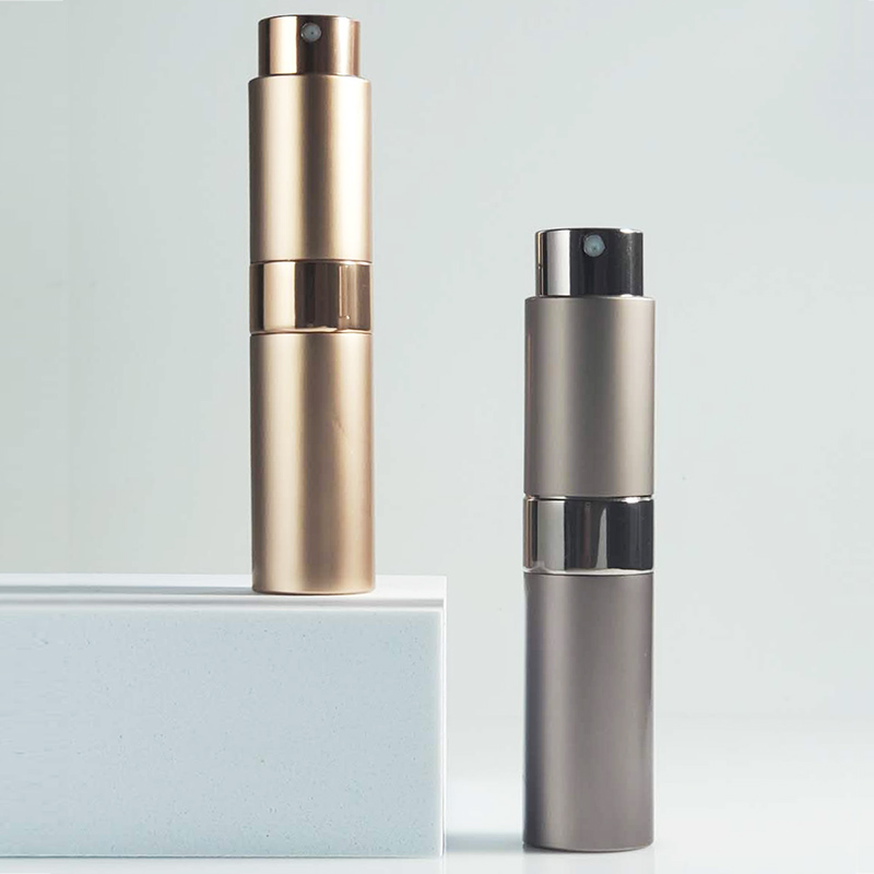 5 ml 8ml 10ml Empty Aluminum Cosmetic Tester Spray Glass Bottle Perfume Atomizer