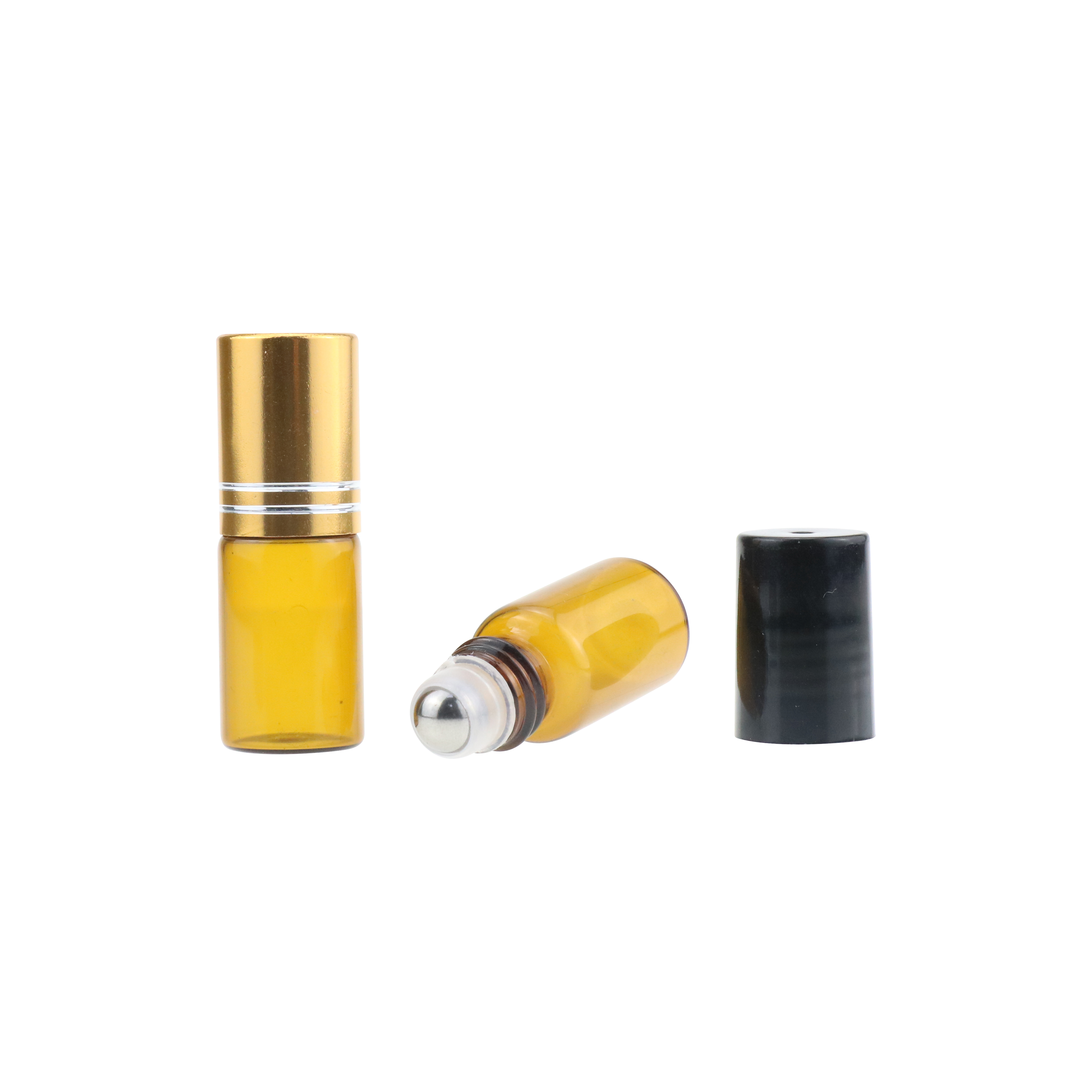 5 ml Amber Black Clear Round tamper proof tap pill glass bottle with tamper evident containers