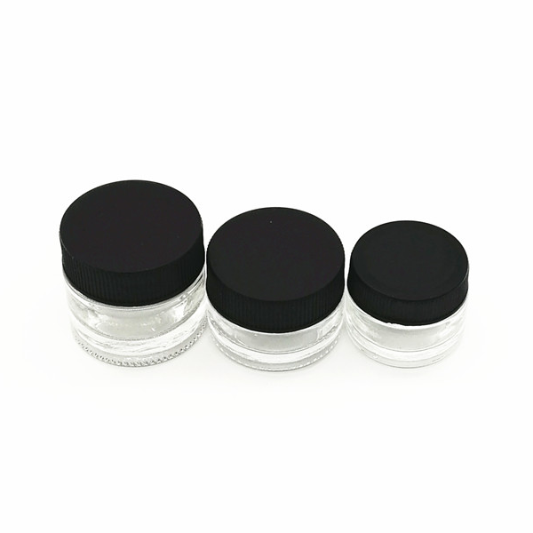 5 ml Custom Glass Jar Essential Oil Concentrate Container with Screw Cap or CR lid
