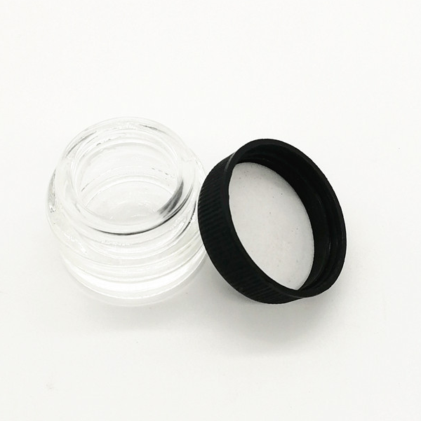 5 ml Custom Glass Jar Essential Oil Concentrate Container with Screw Cap or CR lid