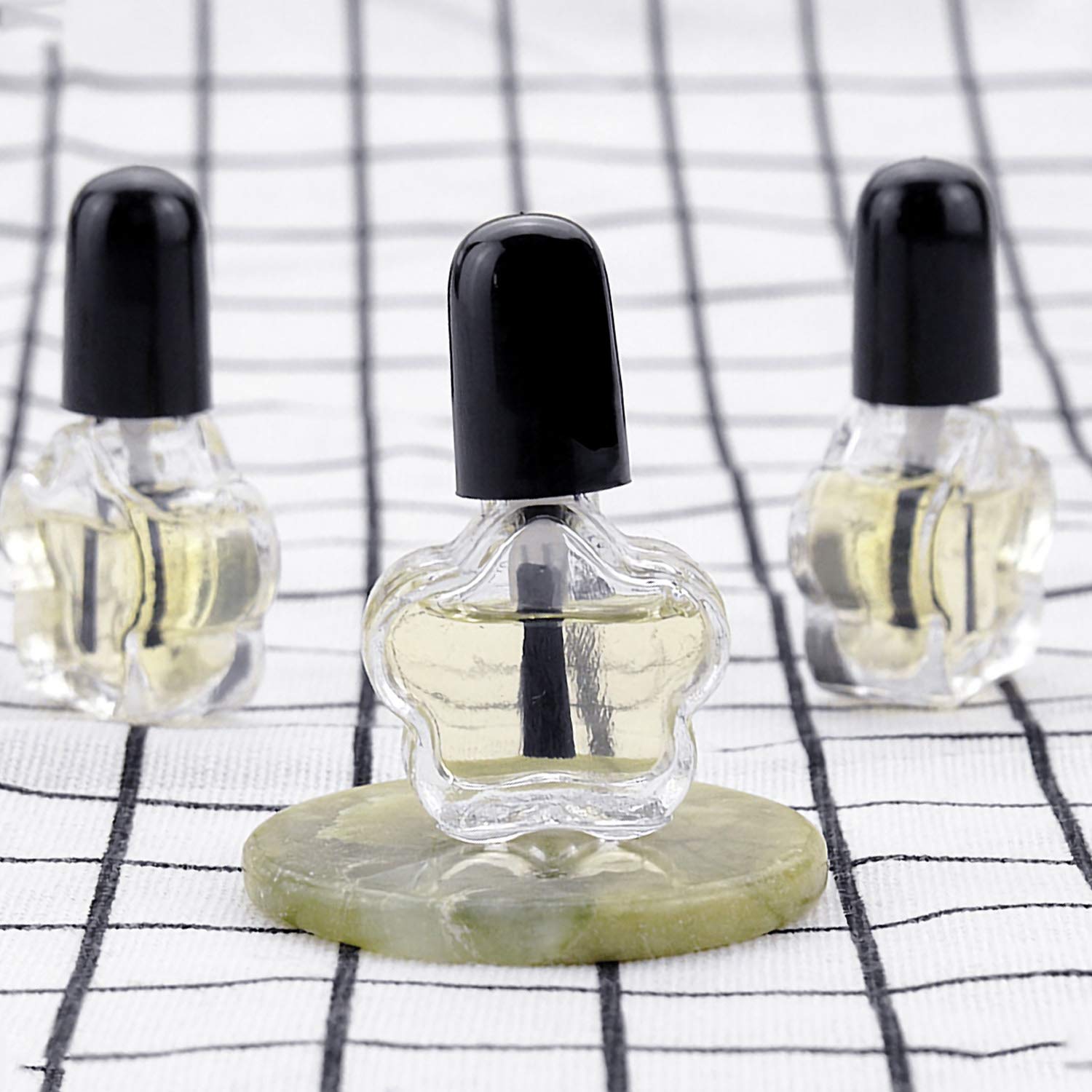 5 ml Glass Nail Polish Bottles quadrangle/pentacle Empty Nail Polish Clear Bottles with Brush cap with funnel