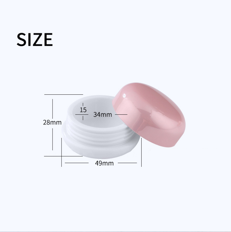 5 ml mini round box Coated milk powder ivory bottle lip film box cream try to pack the packaging materials