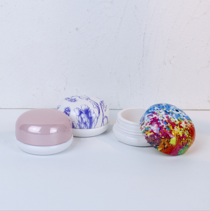 5 ml mini round box Coated milk powder ivory bottle lip film box cream try to pack the packaging materials