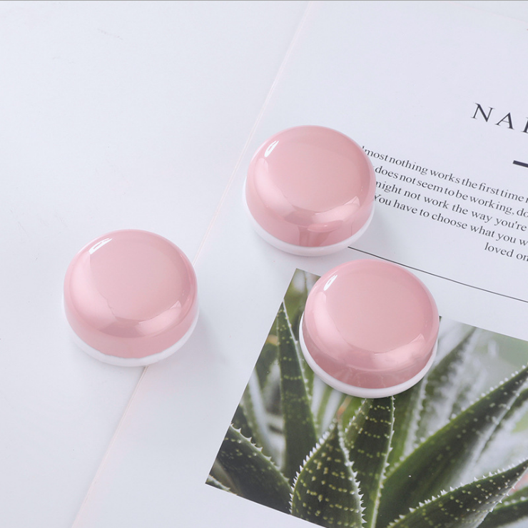5 ml mini round box Coated milk powder ivory bottle lip film box cream try to pack the packaging materials