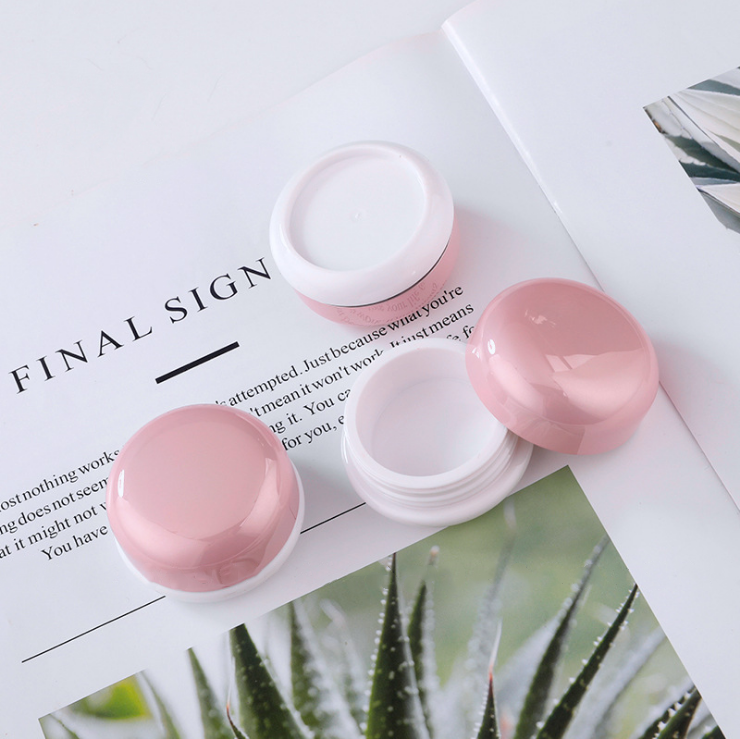 5 ml mini round box Coated milk powder ivory bottle lip film box cream try to pack the packaging materials