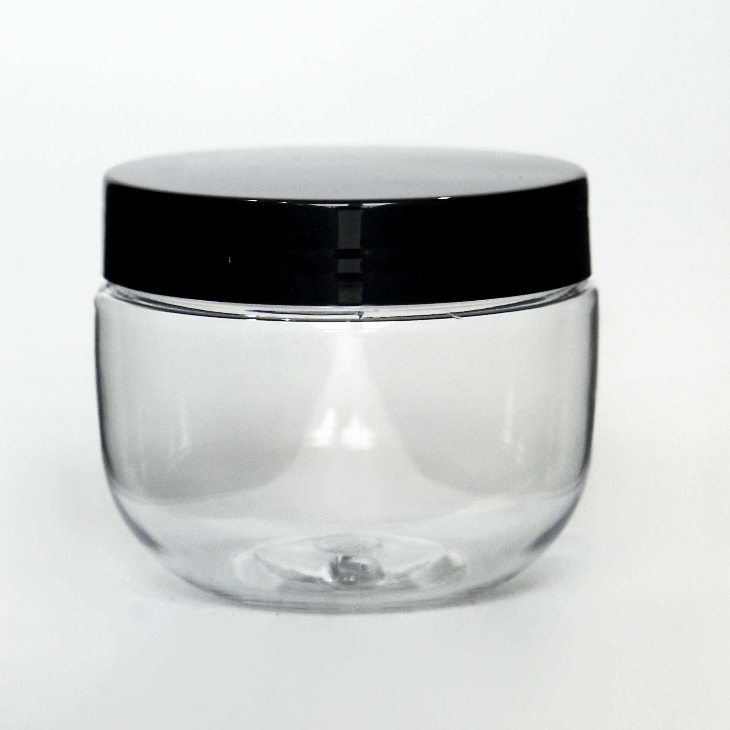 5 oz 10 oz 150ml 300ml Round PET Plastic Pink Green Jars Empty Cosmetic Containers with black and silver lids