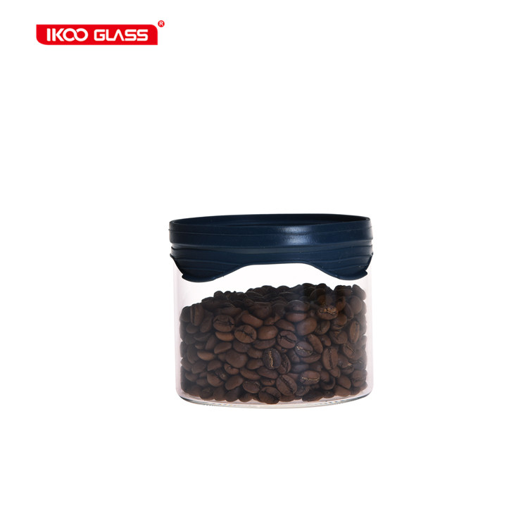 5 pcs High borosilicate glass food grade square glass jar set with lid