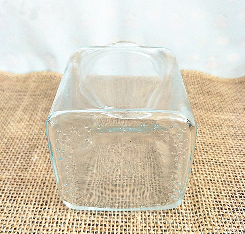 50, 100, 200, 280, 380, 500, 730ml Square Clear Glass Honey Jam Sauce Jar Storage bottles&jars honey jars in bulk