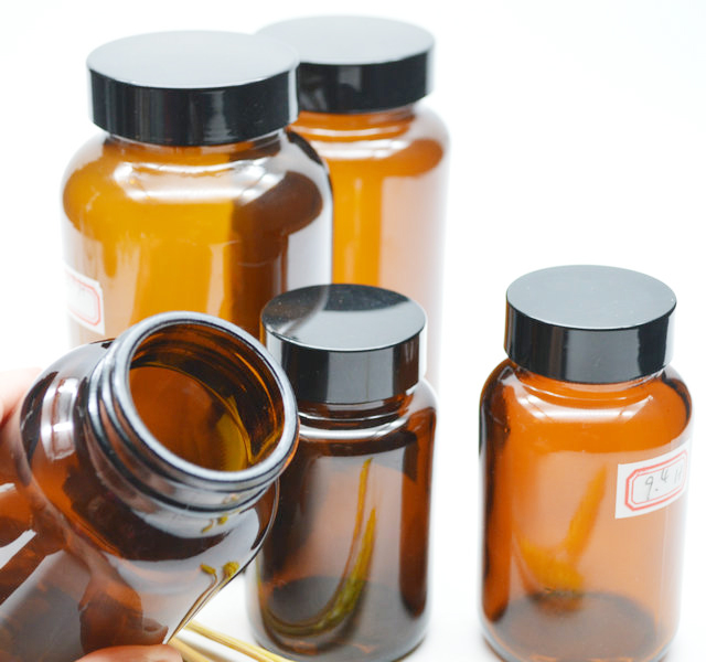 50 80 100 150 200 ml Amber Glass Capsule Bottle Jar With plastic Lid For Supplement Pills Packing