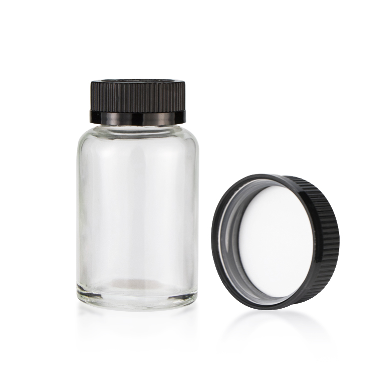 50 80 100 150 200 ml pharmaceutical amber capsule glass packaging medicine tablets pill bottles with child proof cap