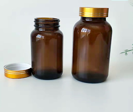 50 80 100 150 200 ml pharmaceutical amber capsule glass packaging medicine tablets pill bottles with child proof cap