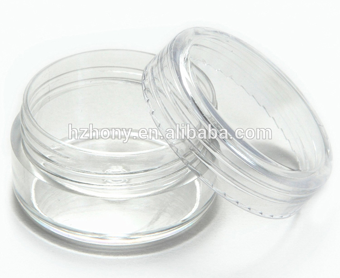 50 Clear Empty 5 Gram Plastic Pot Jars Cosmetic Containers