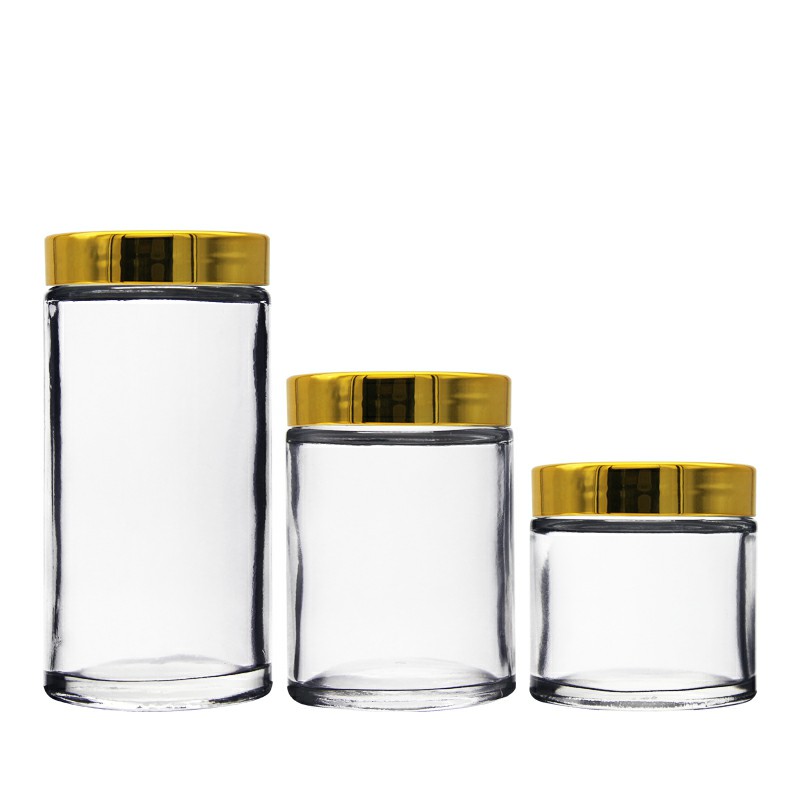 50 ML 80 ML 120 ML Wholesale ridged montana Glass Spice Jar Bottles For Herb Seasoning Storage With Plastic lid