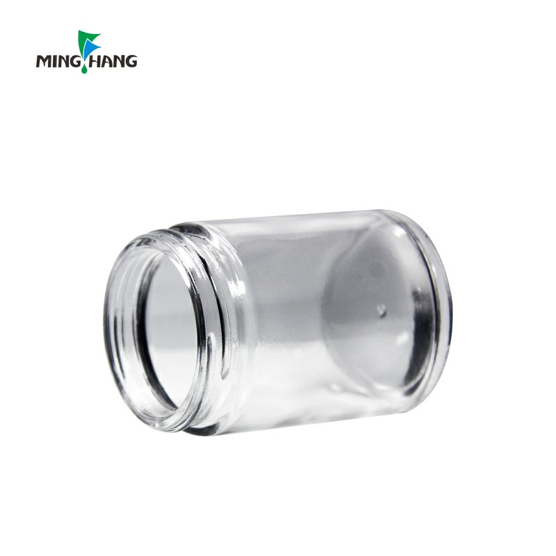 50 ML 80 ML 120 ML Wholesale ridged montana Glass Spice Jar Bottles For Herb Seasoning Storage With Plastic lid