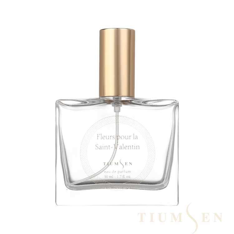 50 Ml Empty Spray 50ml Decorative Square Glass Perfume Bottles