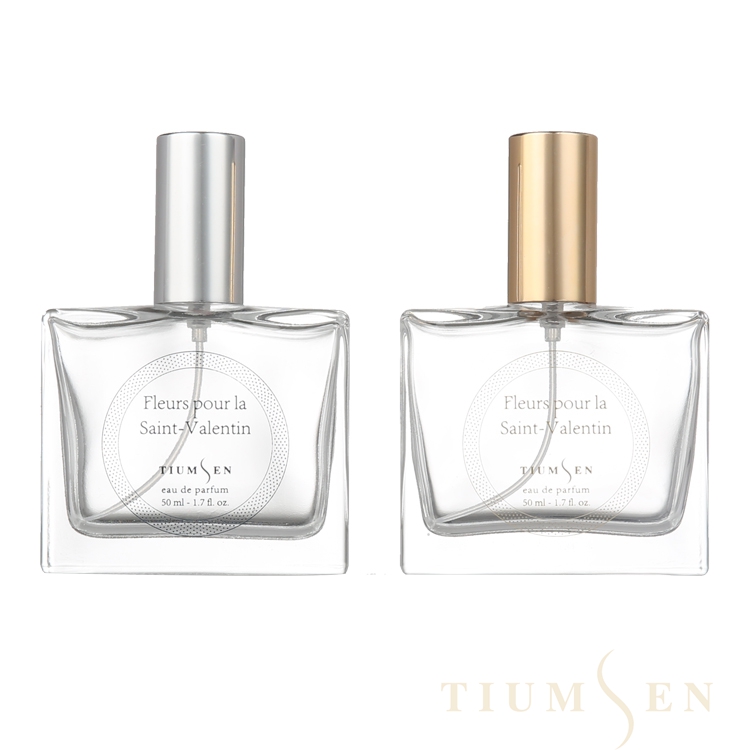 50 Ml Empty Spray 50ml Decorative Square Glass Perfume Bottles