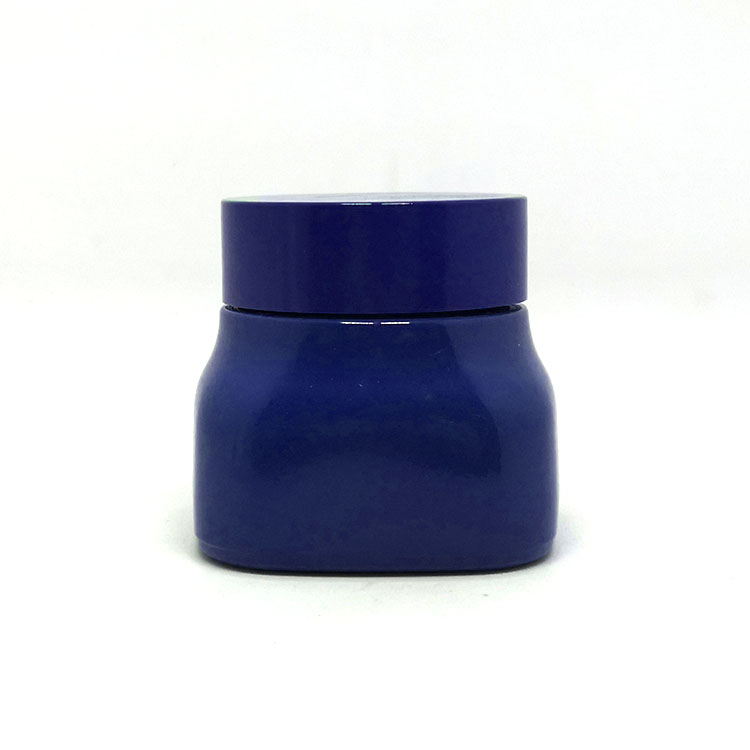 50 g blue pink purple black white porcelain packaging empty square cosmetic cream ceramic jars