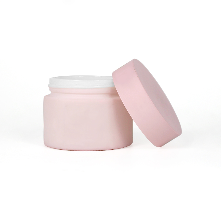 50 g pink cosmetic packaging ceramic cream jar